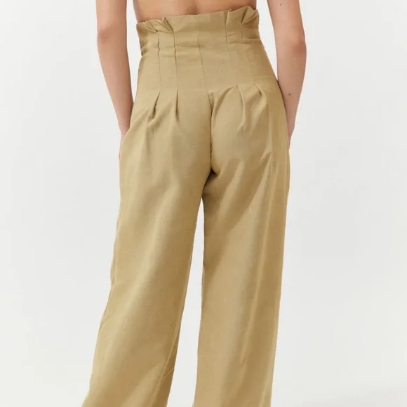 Urban Outfitters Estelle Corset-Waist Trouser Pant NWT Size 0 - Picture 2 of 9